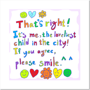 the loveliest child in the city Posters and Art